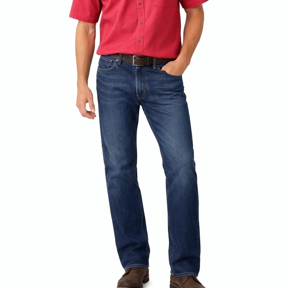 LEVI'S 514 Denim Trouser Jeans Red Tab 38×30